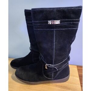 Coach Tallulah Suede/Shearling Winter Boots